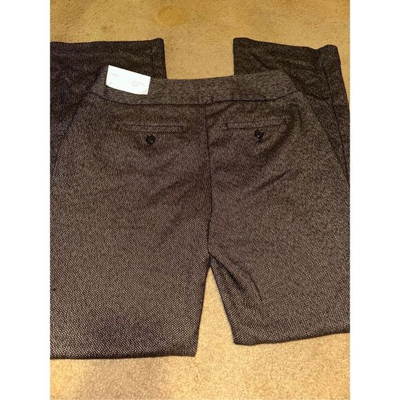 Loft gray woven Trousers Pants size 4 Curvy NWT - Picture 3 of 6